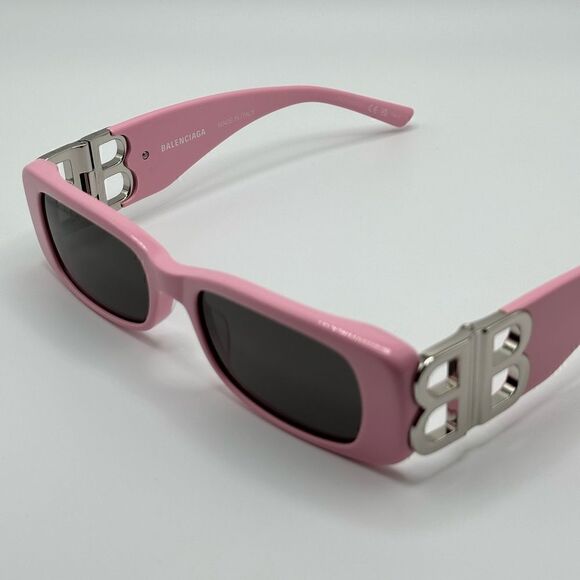 BALENCIAGA Sunglasses BB0096S 012 Pink/Silver/Grey NEW main image 7
